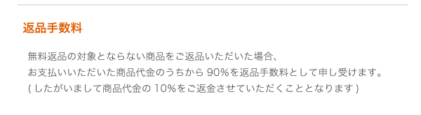 返品手数料