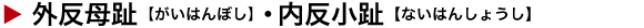 外反母趾・内反小趾
