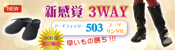 アーチフィッター503ブーツサンダル