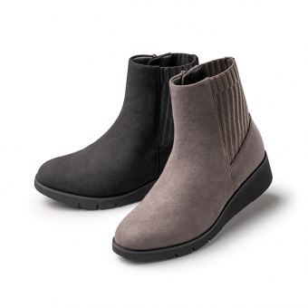 168ショートブーツ ニットコンビ