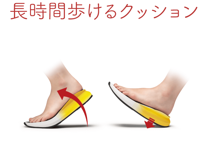 長時間歩けるクッション