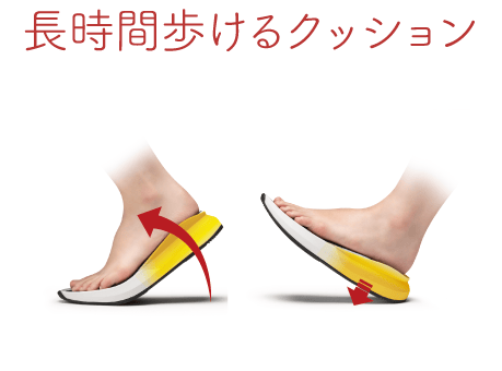 長時間歩けるクッション