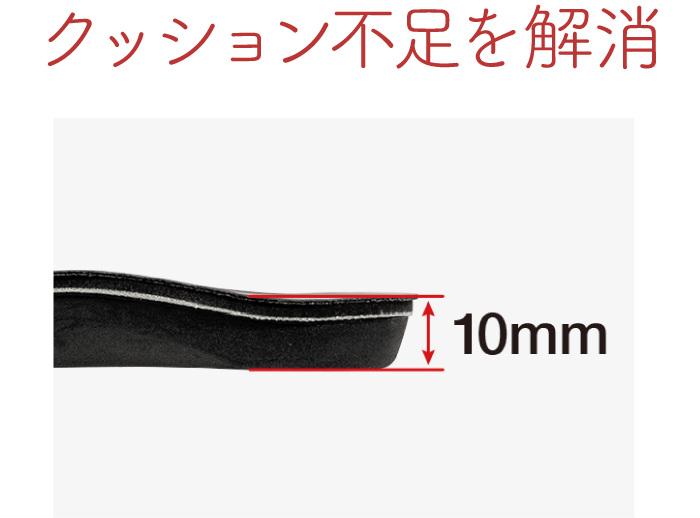 クッション不足を解消